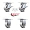 Service Caster 4 Inch Semi Steel Caster Brakes/Swivel Locks and 2 Rigid, 2PK SCC-35S420-SSB-SLB-BSL-2-R-2 - alternate 2